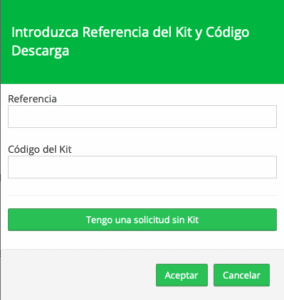 solicitud sin kit